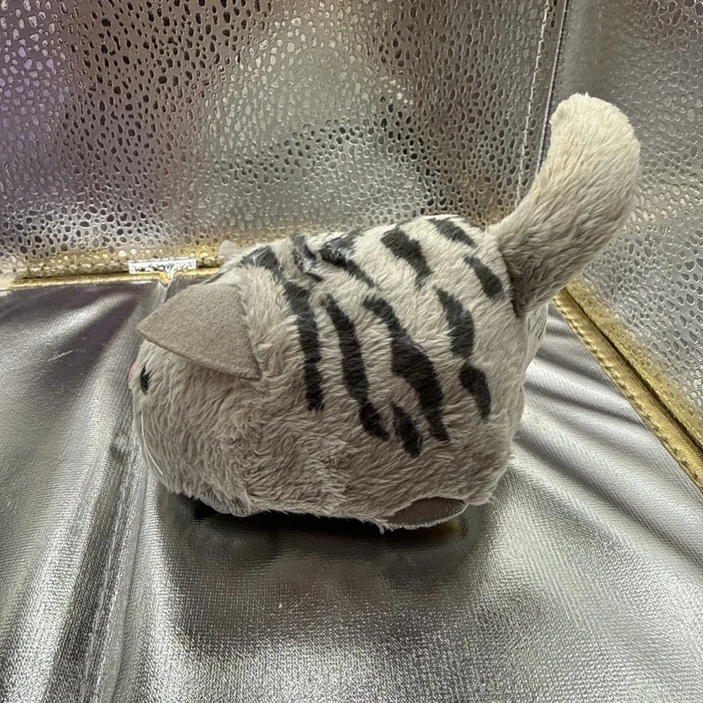 2009 Furreal Furry Frenzies Grey Cat Kitten Works